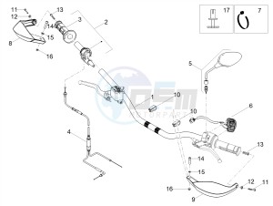 SMT 50 E4 DRIFTING (EMEA) drawing Handlebar - Controls