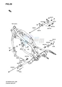 VZ1600 (E24) drawing ENGINE MOUNT