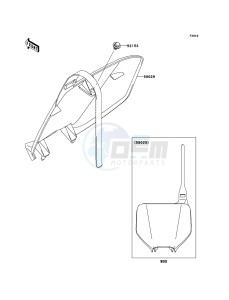 KX450F KX450D7F EU drawing Accessory