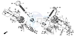 XL600V TRANSALP drawing CARBURETOR (COMPONENT PARTS)