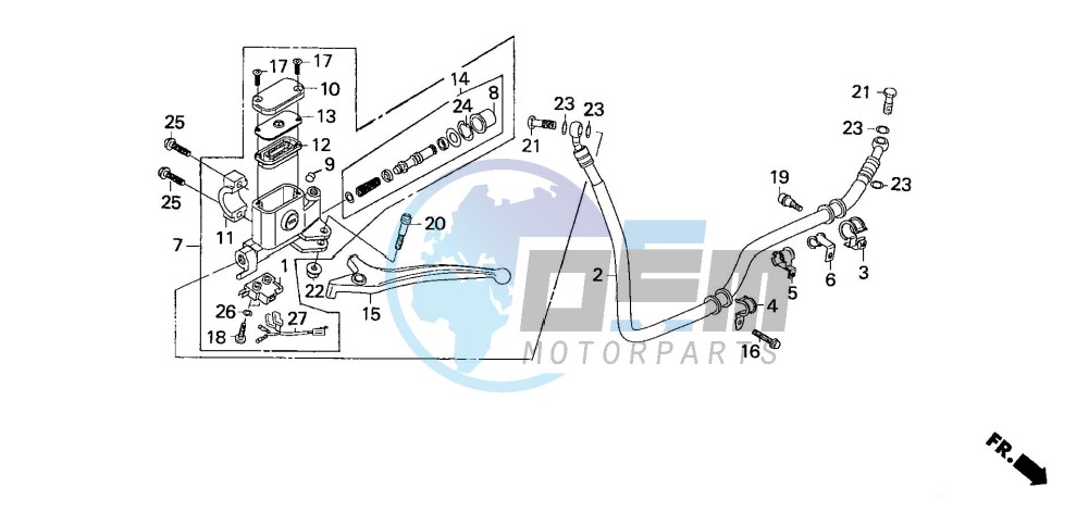 REAR BRAKE MASTER CYLINDER