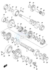 LT-A500XP drawing GEAR SHIFTING