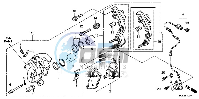 FRONT BRAKE CALIPER