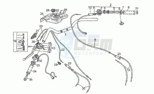 SP 750 drawing Handlebar - controls