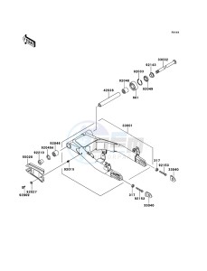 W800 EJ800ADF GB XX (EU ME A(FRICA) drawing Swingarm