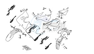 SENDA R X-RACE - 50 CC VTHSR1A1A drawing BODY