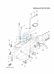 F250BETX drawing PROPELLER-HOUSING-AND-TRANSMISSION-2