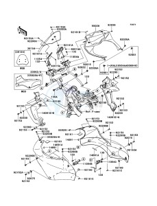 VERSYS KLE650A8F GB XX (EU ME A(FRICA) drawing Cowling