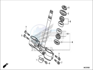 CRF450RXH Europe Direct - (ED) drawing STEERING STEM