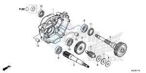 SH300AG TRX250T Europe Direct - (ED) drawing TRANSMISSION