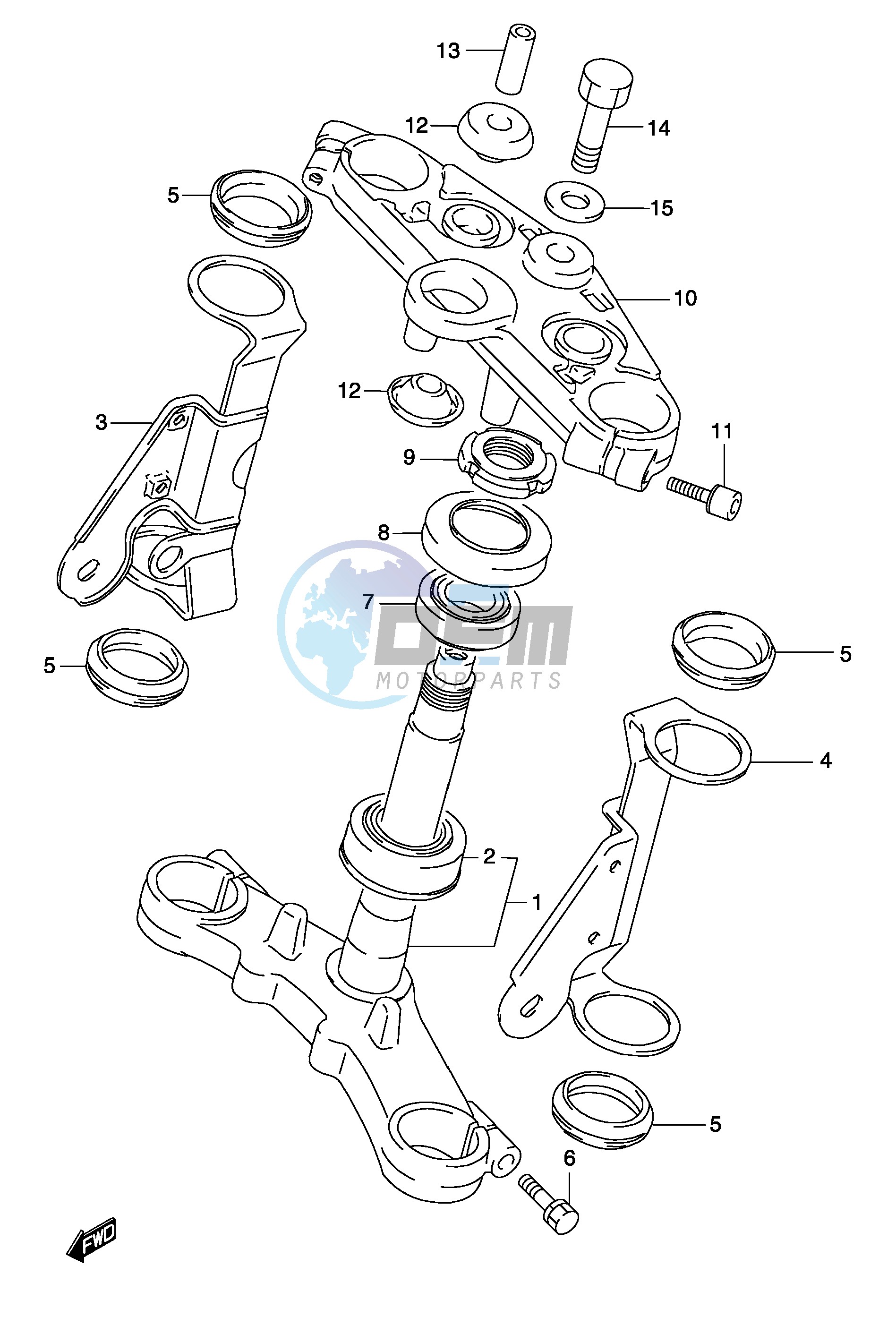 STEERING STEM (MODEL K3)