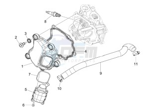 GTS 300 ie ABS (NAFTA) drawing Cylinder head cover