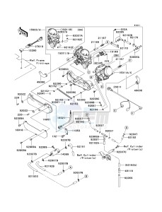 KVF 750 B [BRUTE FORCE 750 4X4 HARDWOODS GREEN] (B1) B1 drawing CARBURETOR