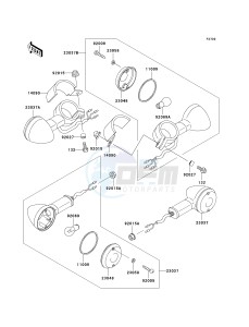 VN 800 A [VULCAN 800] (A6-A9) [VULCAN 800] drawing TURN SIGNALS