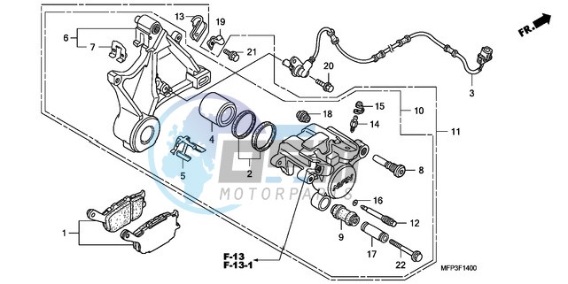 REAR BRAKE CALIPER