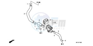 CBR1000RAA Europe Direct - (ED / ABS HRC) drawing AIR INJECTION CONTROL VALVE