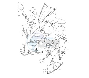 YZF R 125 drawing COWLING