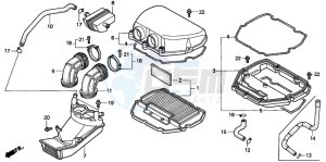 CBR600F3 drawing AIR CLEANER