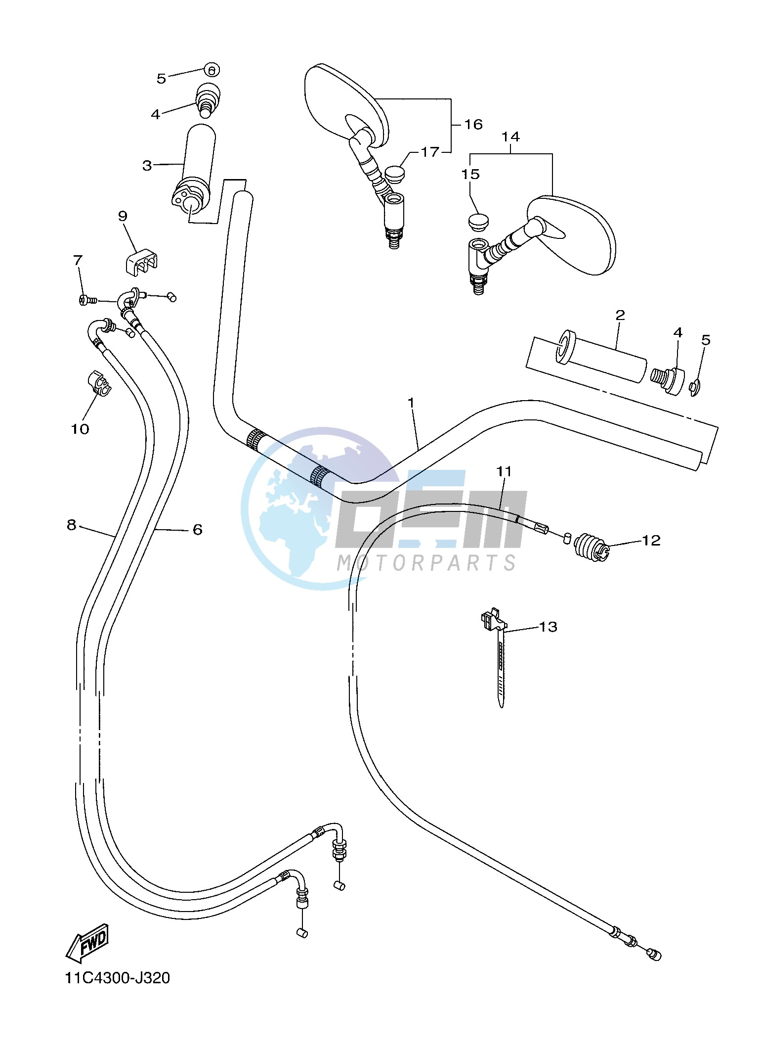 STEERING HANDLE & CABLE