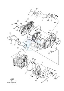 YFM700FWAD YFM70GPLG GRIZZLY 700 EPS (B317) drawing CRANKCASE COVER 1