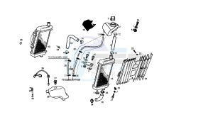 SENDA SM X-TREM - 50 CC EU2 drawing COOLING SYSTEM