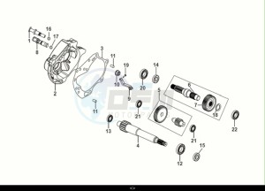 ORBIT III 50 (XE05W2-EU) (E5) (M1) drawing MISSION CASE-DRIVE SHAFT