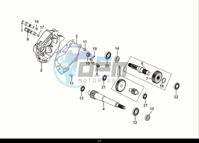 MISSION CASE-DRIVE SHAFT