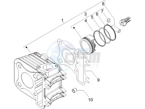 Liberty 50 4t drawing Cylinder-piston-wrist pin unit