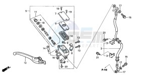 CBF500A drawing FR. BRAKE MASTER CYLINDER (CBF500)