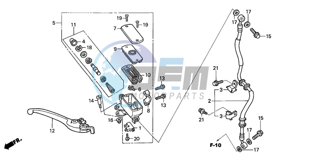 FR. BRAKE MASTER CYLINDER (CBF500)