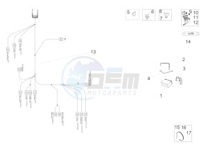 RSV4 1000 RR USA USA drawing Rear electrical system