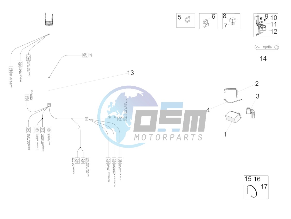 Rear electrical system