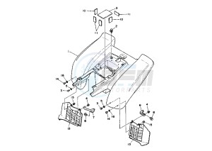 ATV 350 drawing REAR FENDER