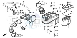 VT1100C3 drawing AIR CLEANER (2)