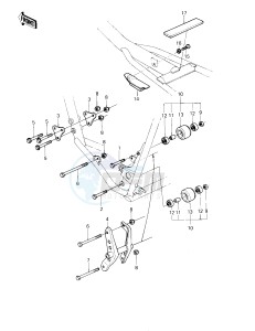 KDX 175 A [KDX175] (A1) [KDX175] drawing FRAME FITTINGS -- 80 A1- -