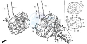 XLR125R drawing CRANKCASE