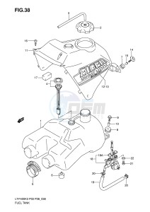 LT-F400 (P3-P28) drawing FUEL TANK (MODEL K3)