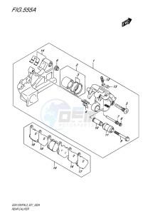 GSX-1250F ABS EU drawing REAR CALIPER