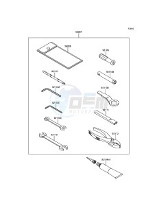 ZZR1400 ABS ZX1400JGF GB XX (EU ME A(FRICA) drawing Owner's Tools