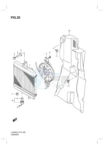 UH200G BURGMAN EU drawing RADIATOR