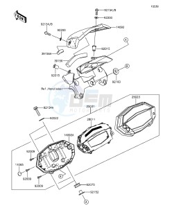 Z1000 ABS ZR1000GFF FR GB XX (EU ME A(FRICA) drawing Meter(s)