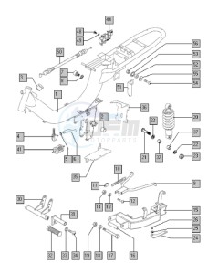 FANTIC 50 drawing Frame-swingarm