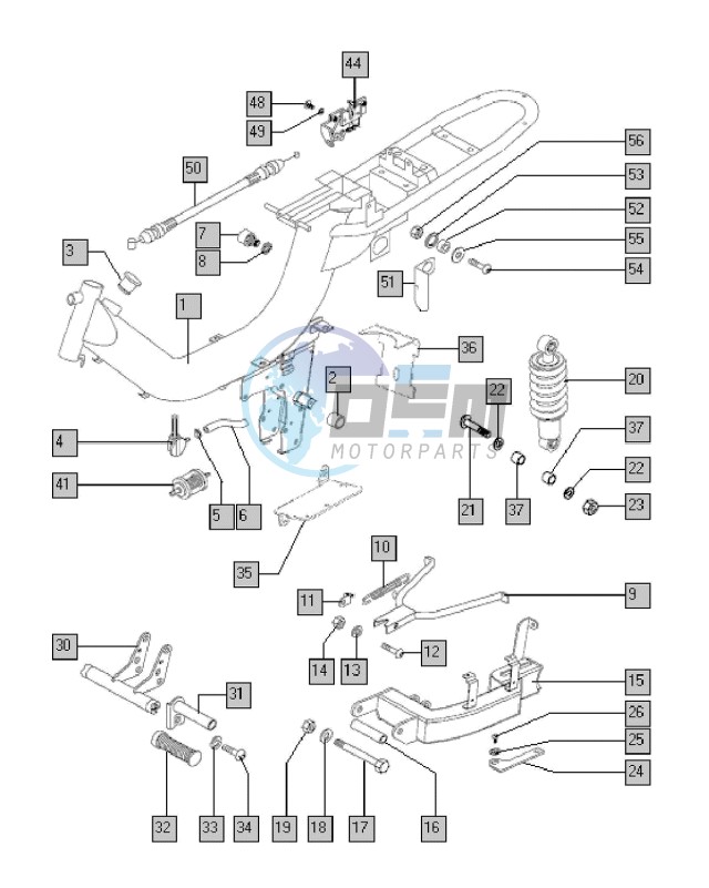 Frame-swingarm