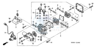 TRX680FA9 Australia - (U) drawing MAIN VALVE BODY