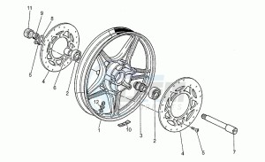 Targa 750 drawing Front wheel