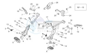 Dorsoduro 750 drawing Foot rests