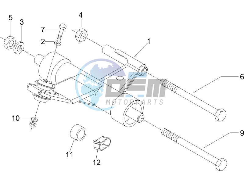 Swinging arm