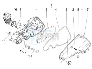 Fly 125 4t e3 drawing Air filter