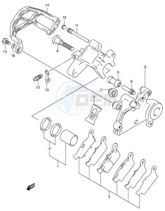 DR-Z400 (E1) drawing REAR CALIPER