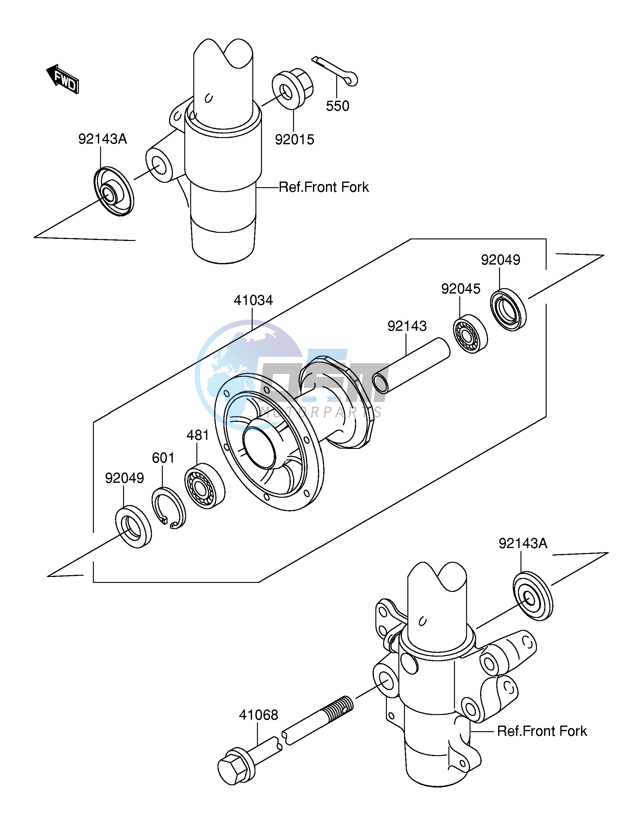 FRONT HUB